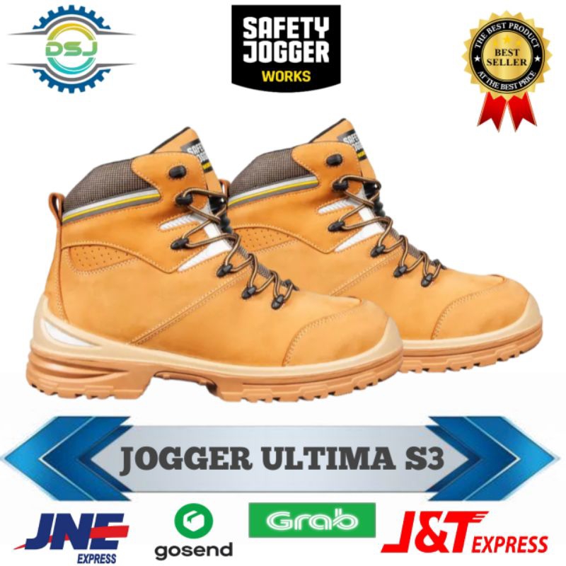 Sepatu Safety Jogger Ultima S3 / Sepatu Safety Kerja Proyek Jogger Original (UJUNG BESI)