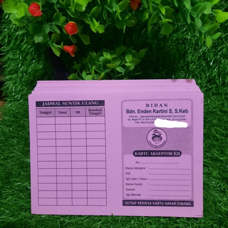 

Kartu KB Bahan Karton