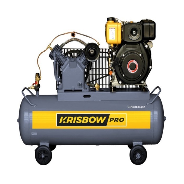 Kompresor Angin Diesel Compressor 3HP 120L 12B Krisbow 10050367