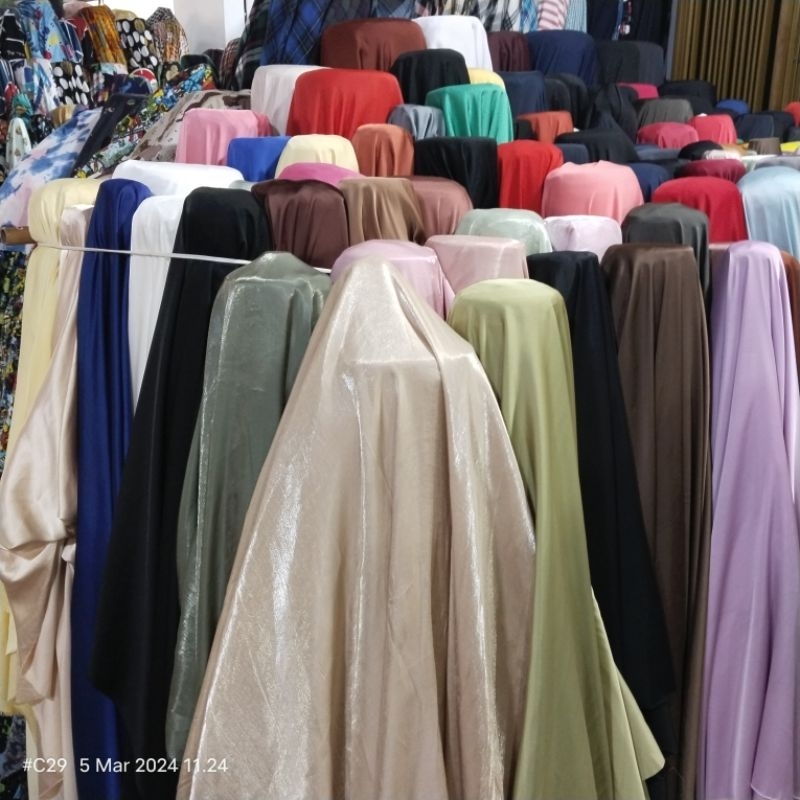 HARGA/0,5 M | BAHAN SHIMMER SILK PREMIUM / BAHAN SHIMMER METERAN / KAIN SHIMMER / KAIN KAFTAN DRESS