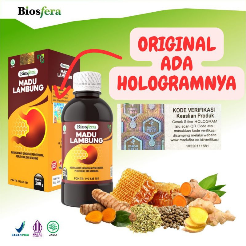 Biosfera Madu Lambung Lambufit Obat Asam Lambung Maag Kembung Begah Mual Muntah Perih Nyeri Ulu Hati