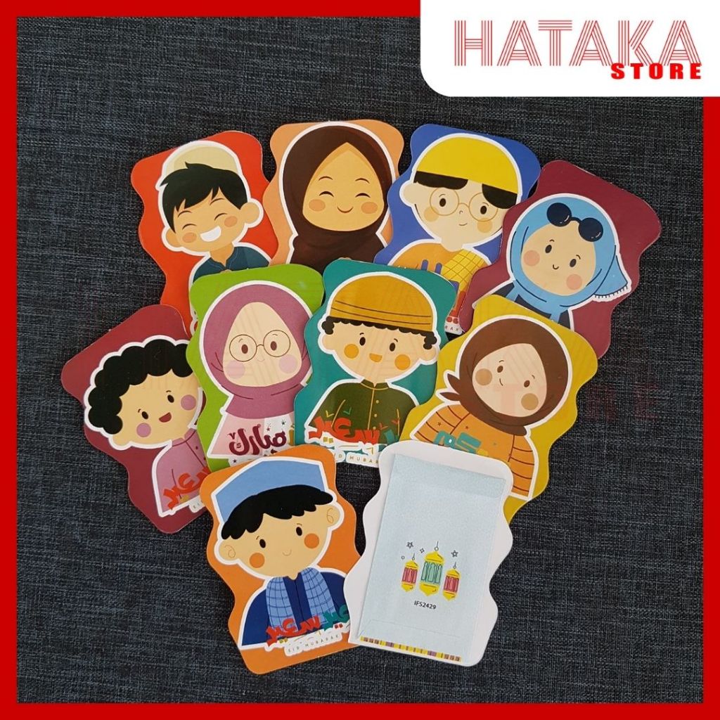 

(1pcs) Amplop Lebaran Karakter Viral 2025 Unik Kekinian Angpau Murah Bahan Tebal Amplop THR Model TERBARU