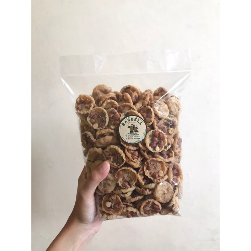

Peyek koin Rasbell || 700gr, gurih, renyah, sekali hap