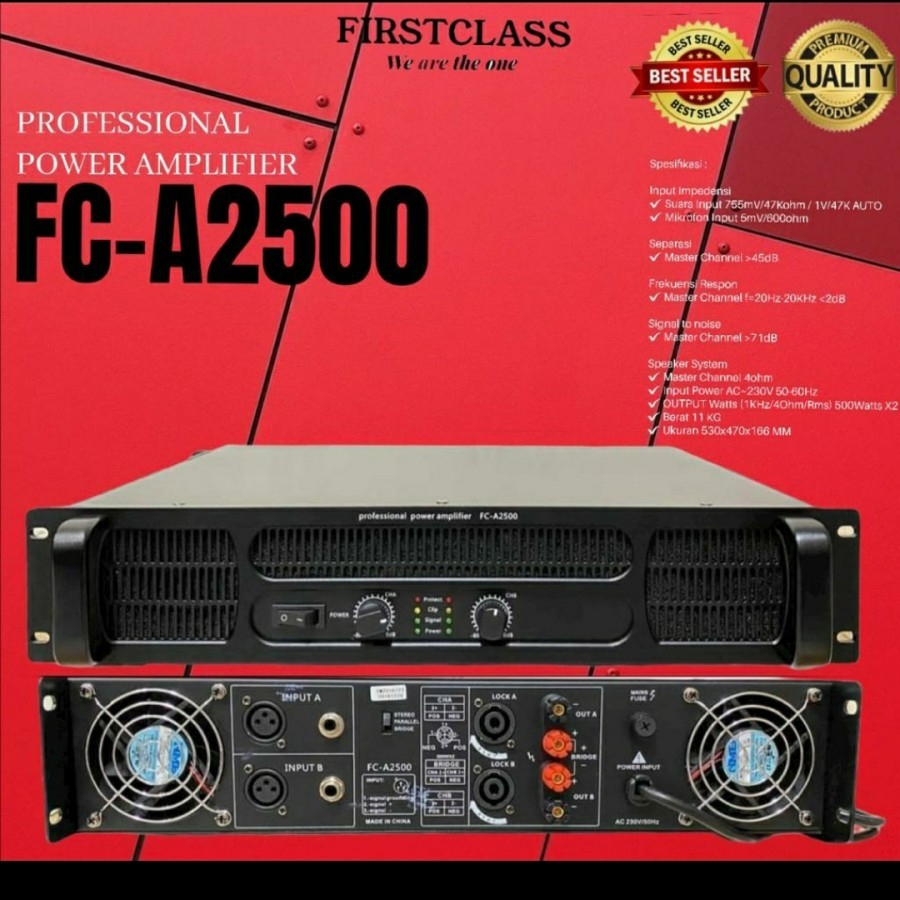 Power Amplifier FIRSTCLASS FC A2500