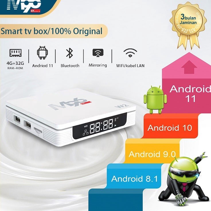 gB M96 Android Tv Box M96W2 Smart Tv Box Android 11 4GB RAM 32GB ROM WIFI 4K HD Digital STB