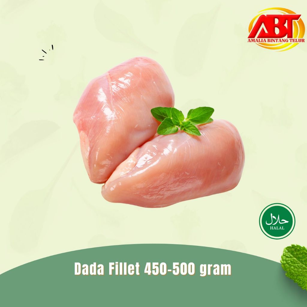 

ABT - Dada Ayam Fillet - Dada Ayam Boneless Tanpa Kulit 450-500 gram