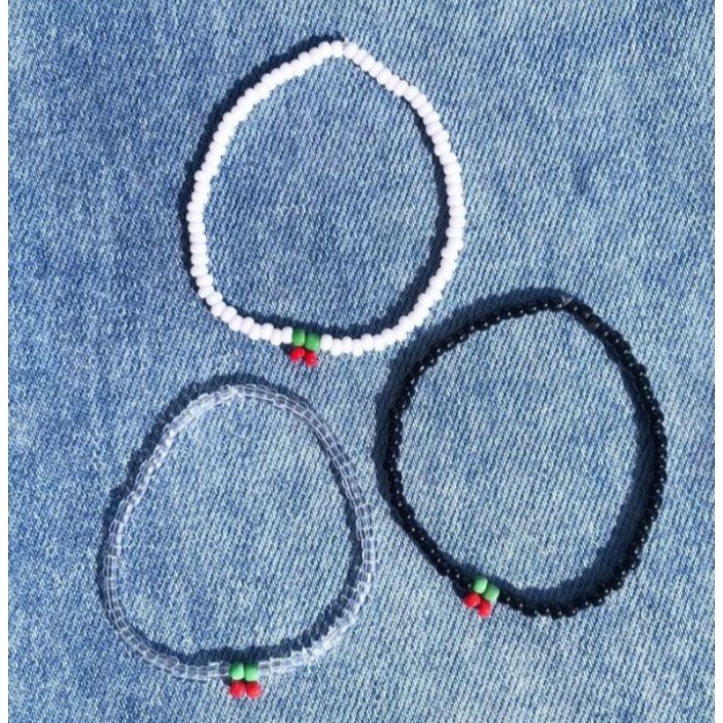gelang couple ber 3/2 manik manik (COD) gelang wanita pria