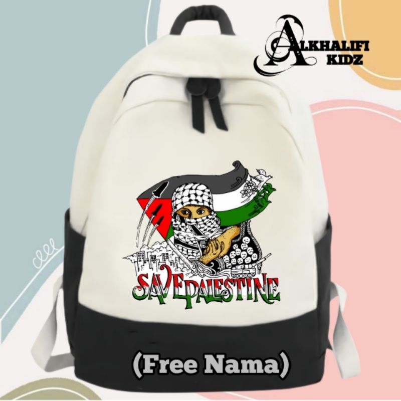 Tas Ransel Anak Save Palestina Free Nama