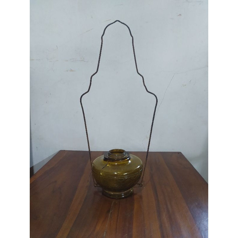 botol ublik jadul lampu minyak gantung