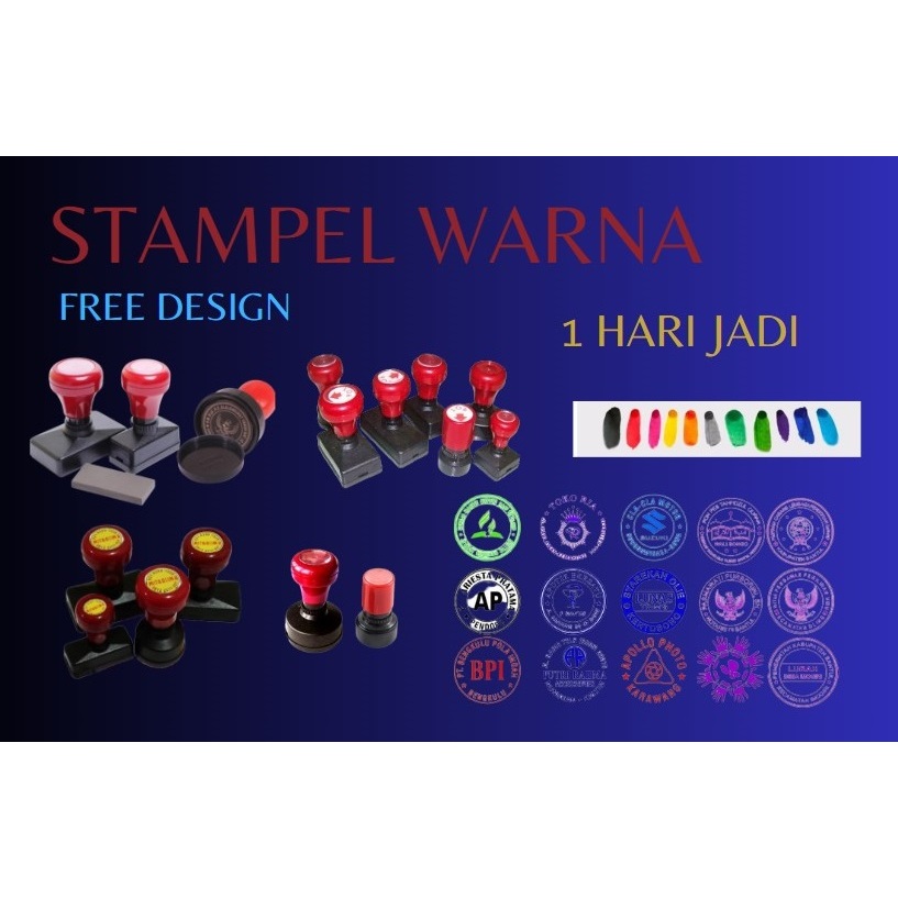 

Stampel warna Costum ( Design suka-suka )