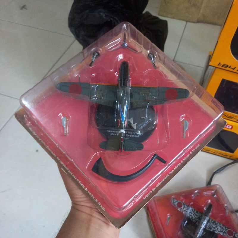 diecast miniatur pesawat terbang tempur perang dunia kawasaki japan