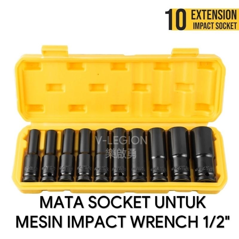 Mata Sock Impact Wrench Baja 10 pcs Set