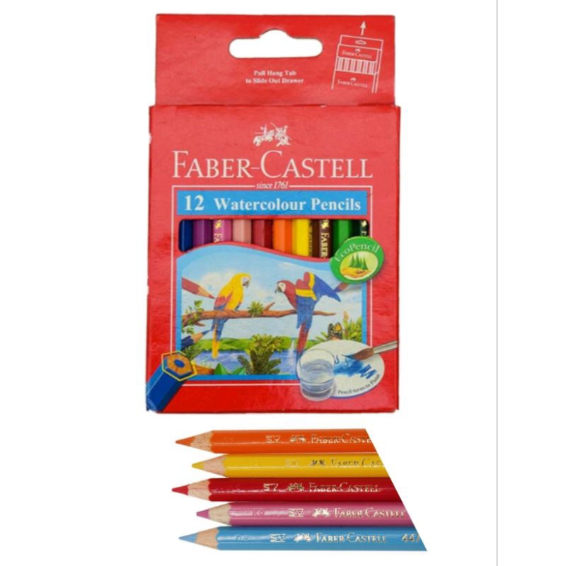 

FABER-CASTELL Watercolour Pencil 12 Warna