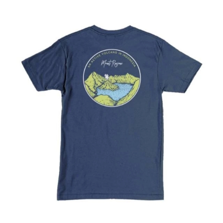 Kaos Wheelger Mountain Rinjani - Navy