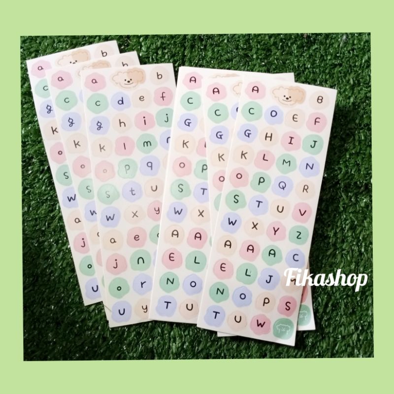 

sticker huruf /alphabet, buat anak2, huruf kecil dan besar