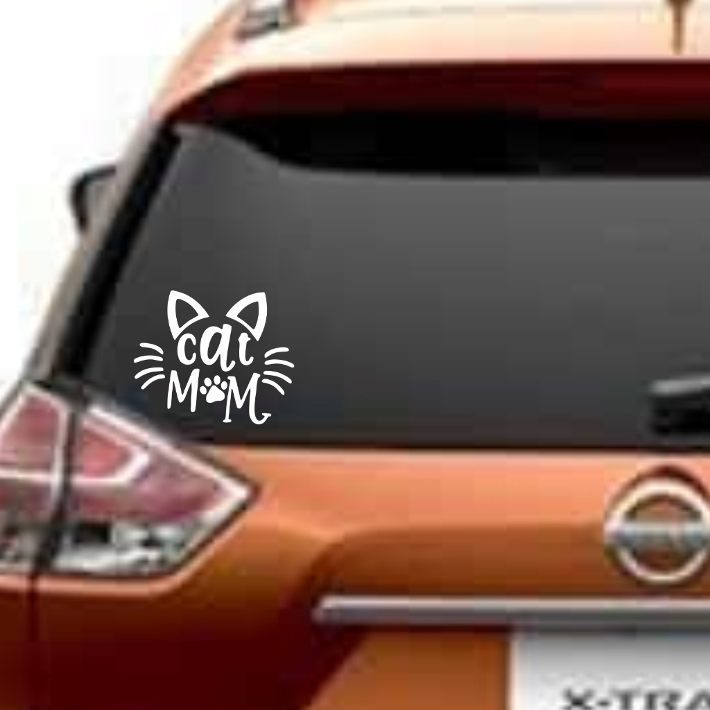 cutting stiker mobil kucing cat stiker variasi kaca mobil kucing lucu unik keren