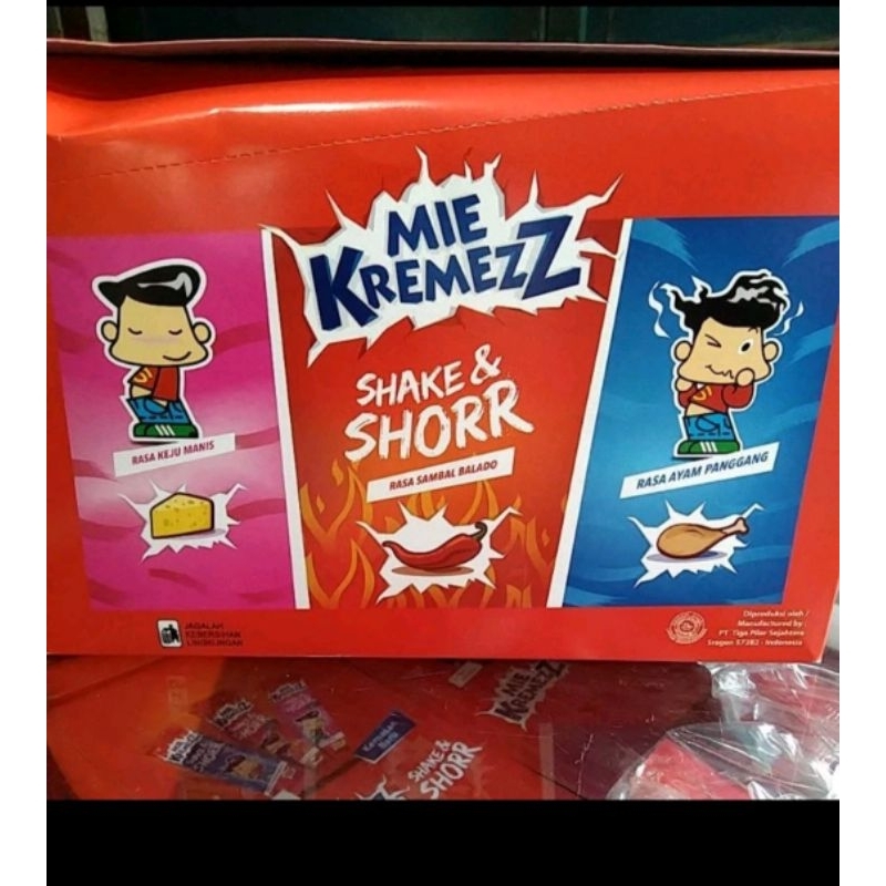 

MIE KREMEZZ SHORR IBOX ISI 20pcs FREE 1pcs