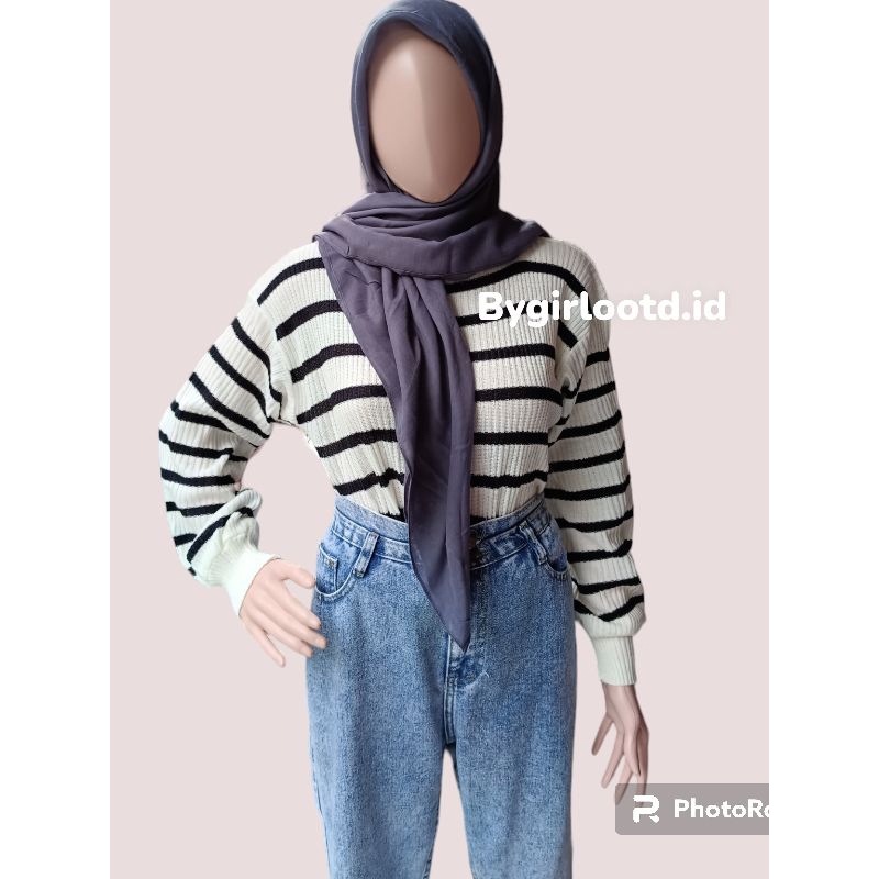 One set Sweater /Paket ootd satu set by girlootd.id