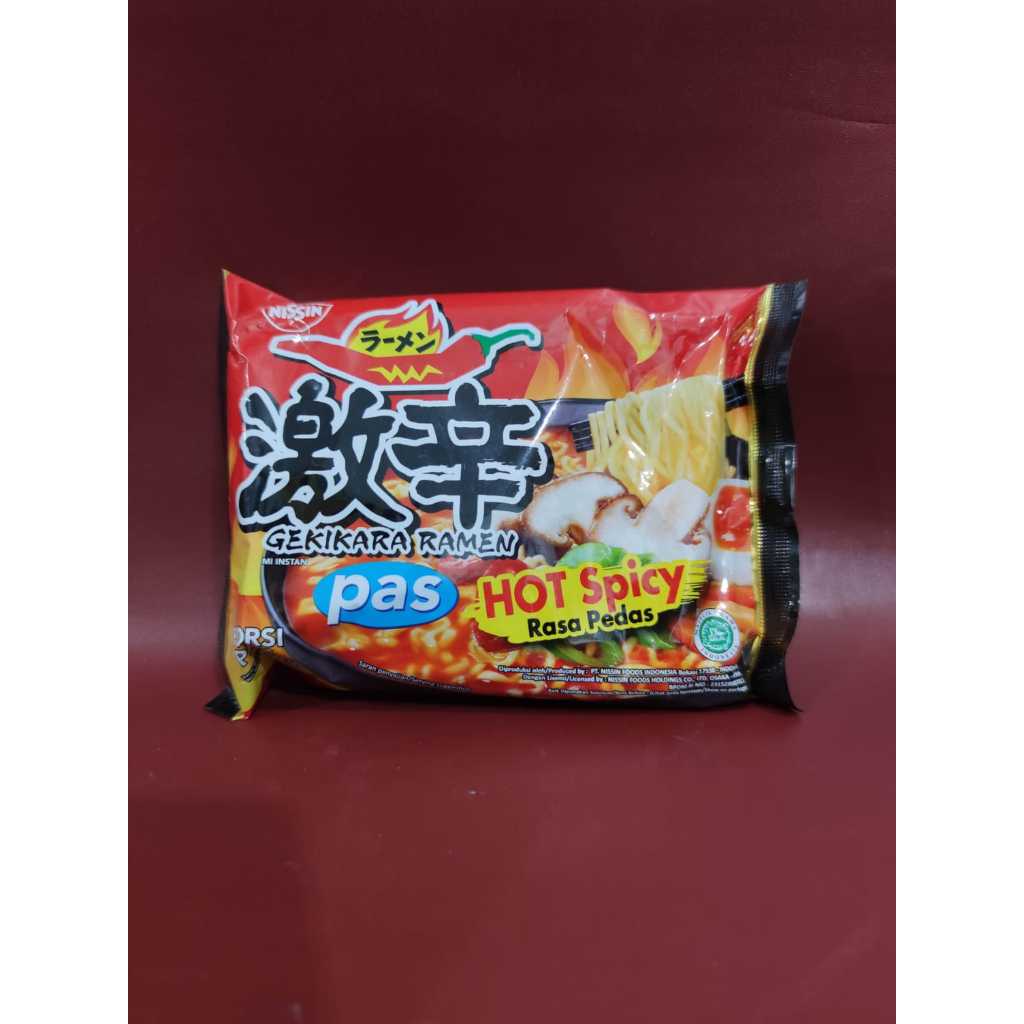 

Nissin Gekikara Hot Spicy Pas - Ramen Rasa Pedas