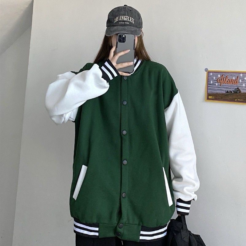Jaket Baseball Big Size ( S - 6XL ) Jacket Varsity Kancing Bomber POLOS Oversized XXL XXXL 4XL 5XL F