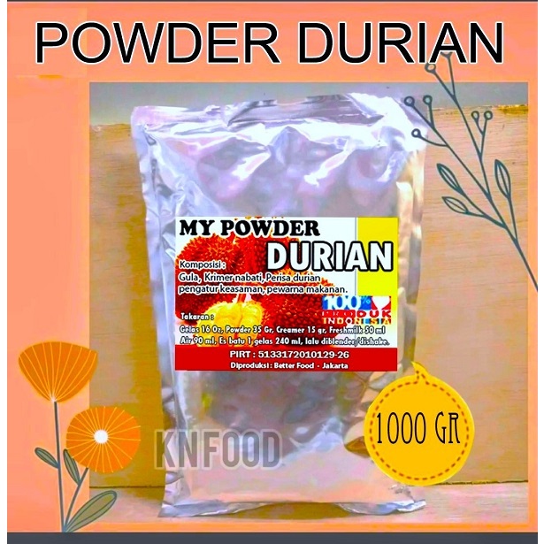 

Bubuk Bubble Drink Rasa Durian - Durian Powder - 1 Kg - Powder Durian