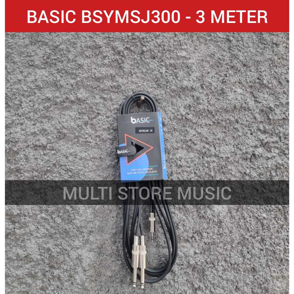BASIC BSYMSJ300 - Kabel Jack HP to Speaker - Kabel HP ke Speaker