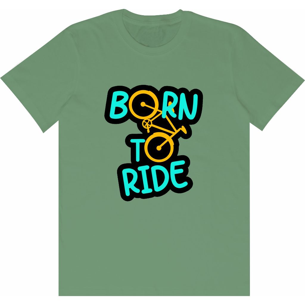 Baju sehari hari kaos gaul cewek cowok BORN TO RIDE DTFAA99061