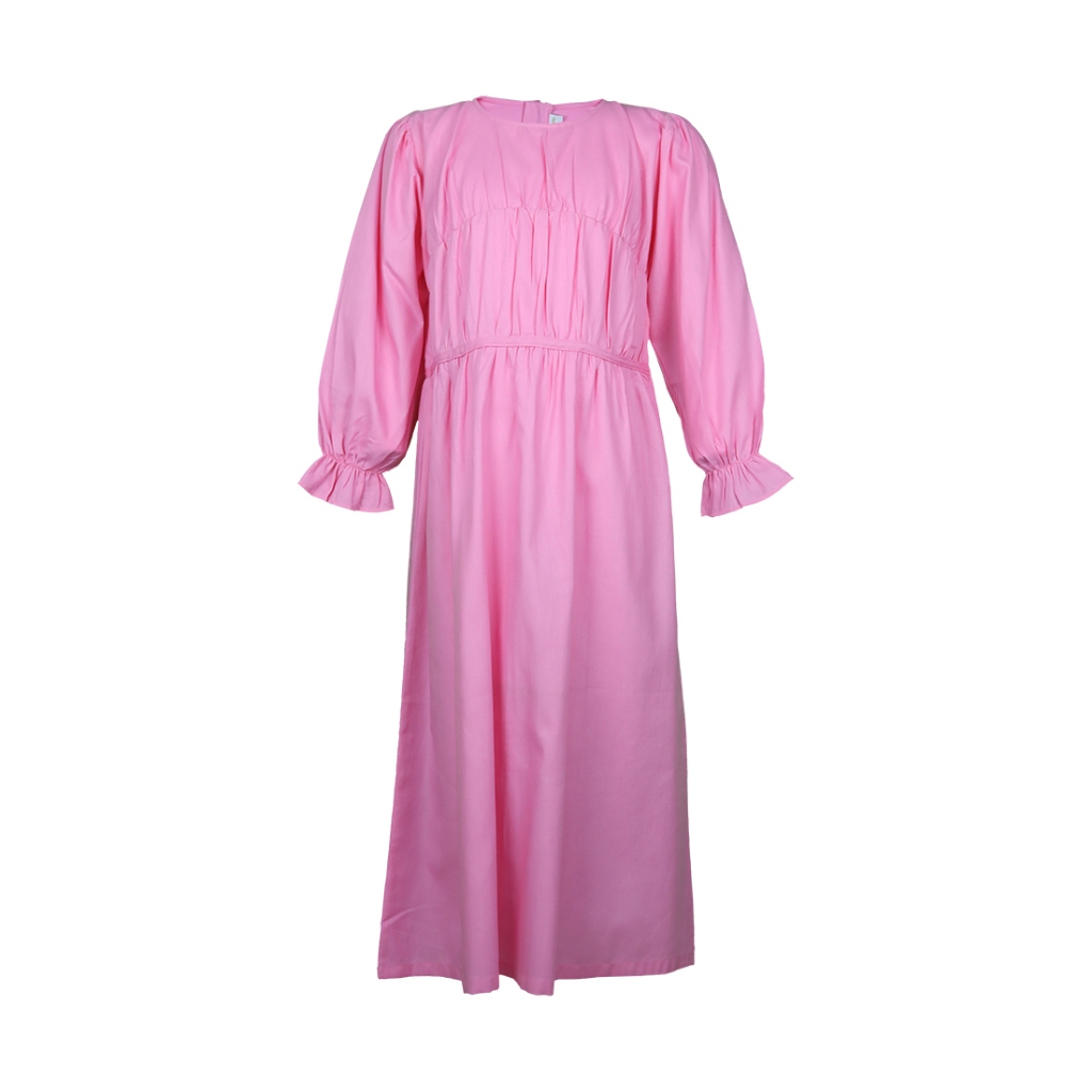 Pito Dito Girl Siastella Dress Panjang Anak Pink