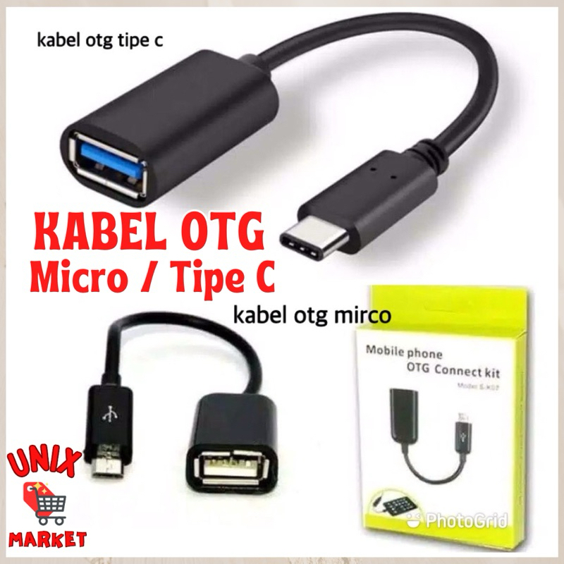 KABEL OTG micro to USB / Kabel OTG TIPE C KE USB