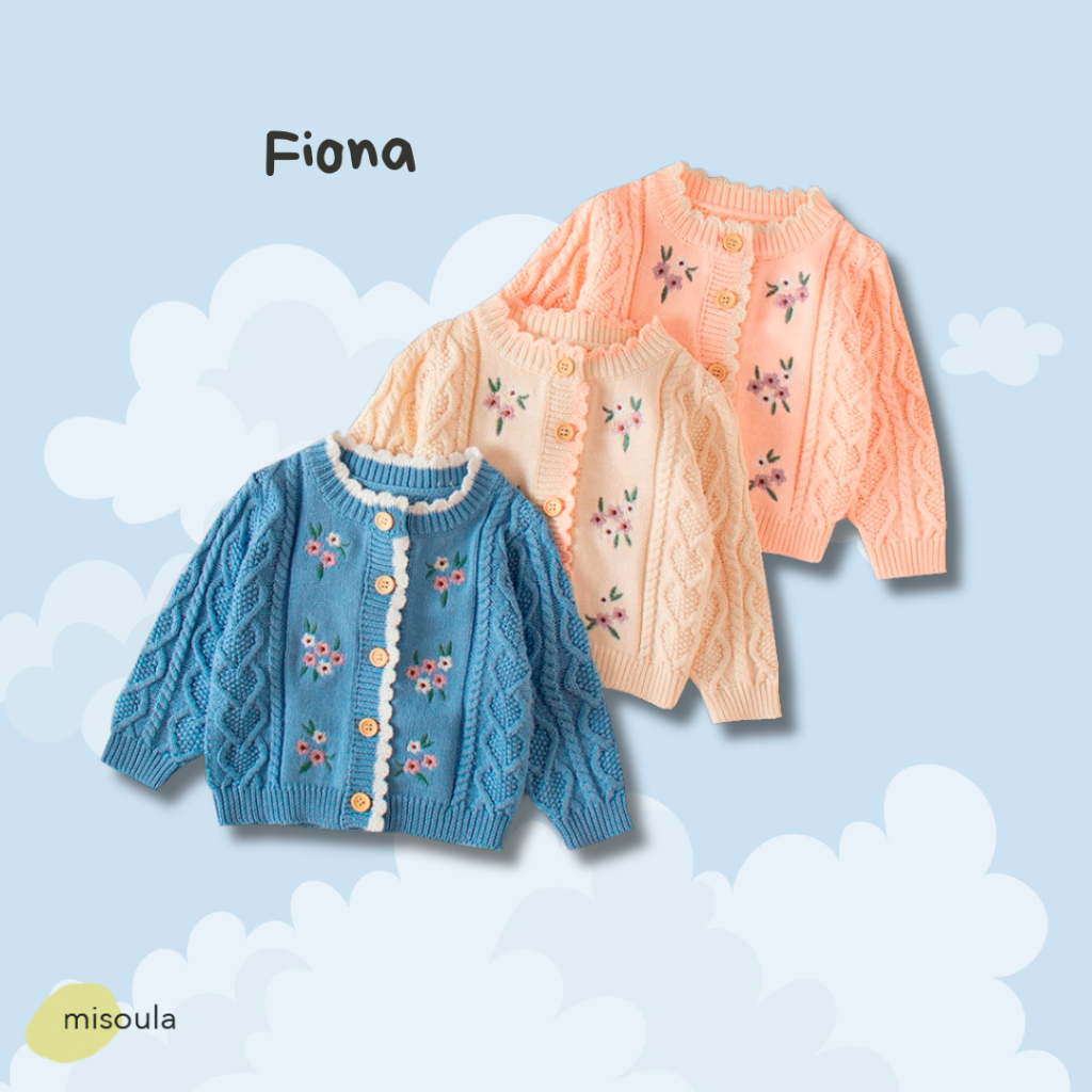 Misoula - Fiona Cardigan | Cardigan Anak Perempuan | Cardigan Bayi | Atasan Anak Perempuan | Baju An