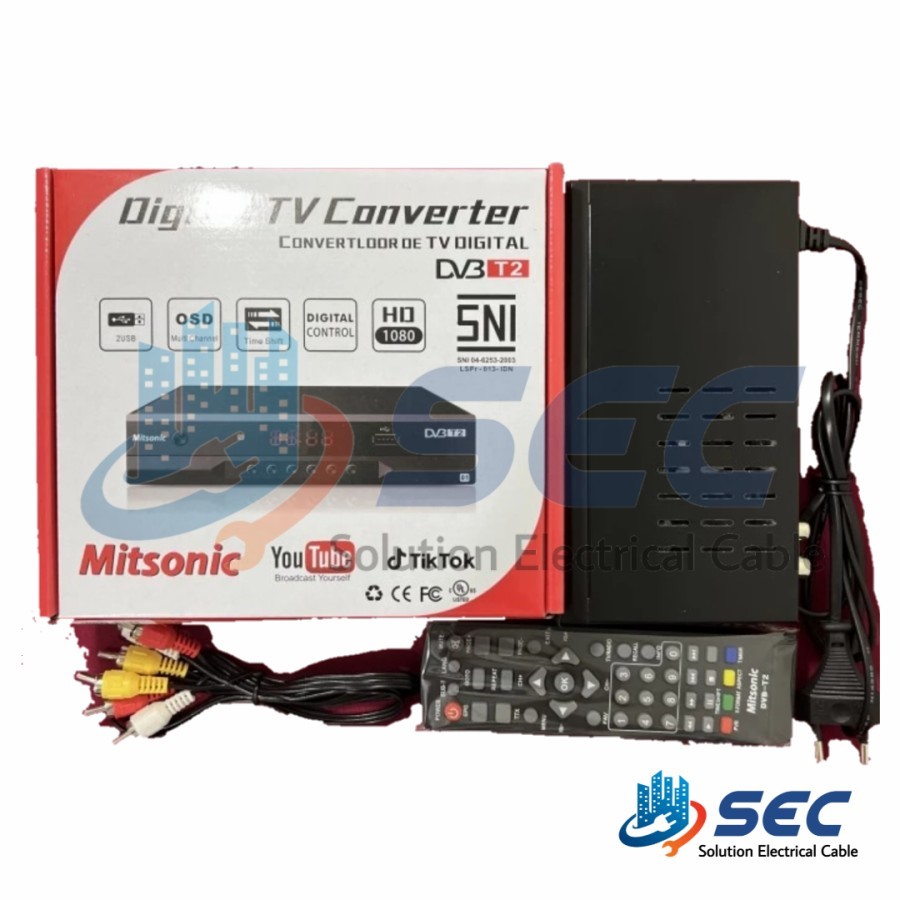 SET TOP BOX MITSONIC DVB-T2 STB HDTV DVBT2 SNI