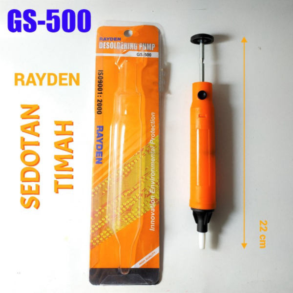 

desoldering pump jumbo 22cm GS-500 Rayden - penyedot sedotan timah