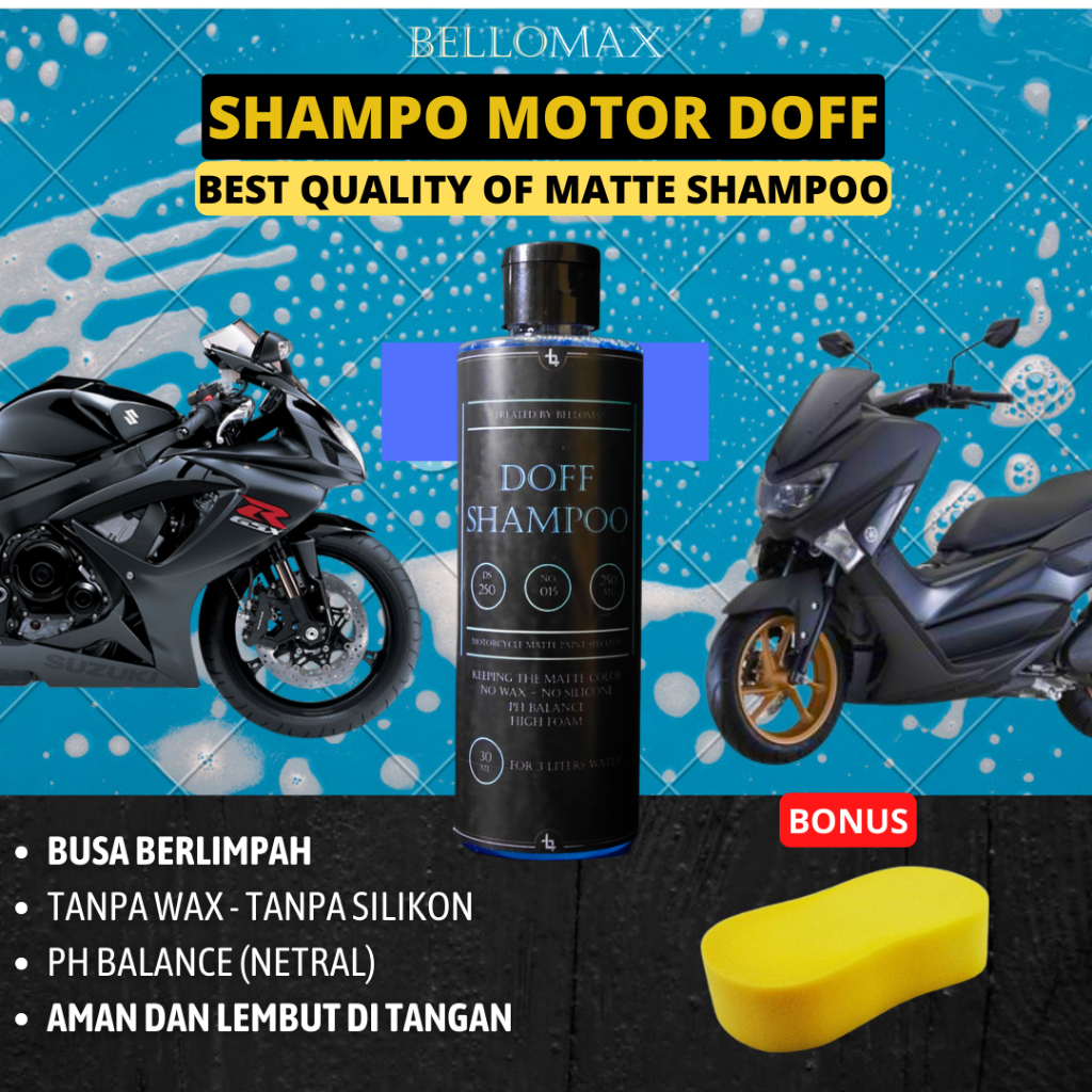 Shampo Motor Doff - Matte Shampoo - Shampo sampo motor - Snow wash 250ml