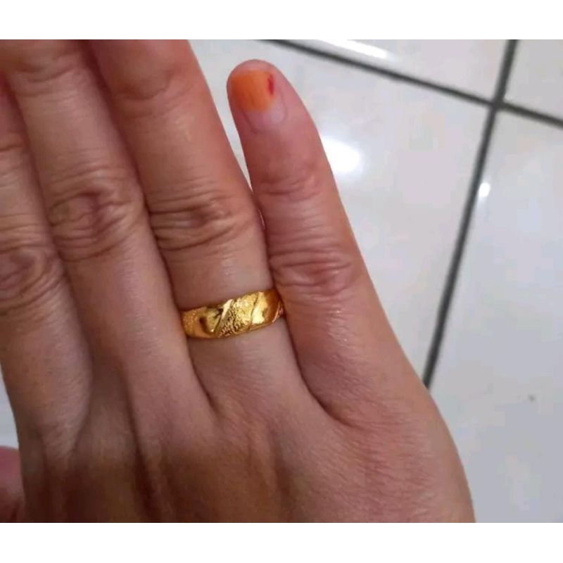 24k cincin dove emas asli 99.99%