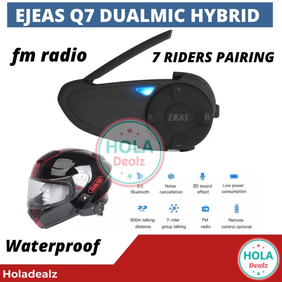 INTERCOM EJEAS Q7 BLUETOOTH HELM HEADSET EJEAS Q7 INTERCOM HELM ORIGINAL