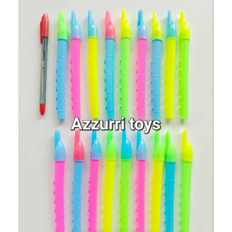 20pcs mainan seruling plastik 16cm
