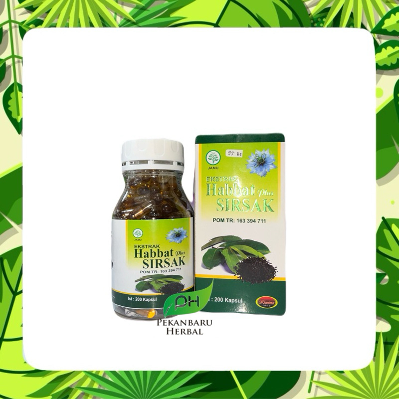 Habbat Plus Sirsak | Kapsul Ekstrak habbat Plus Sirsak 200 kapsul Kharisma Food