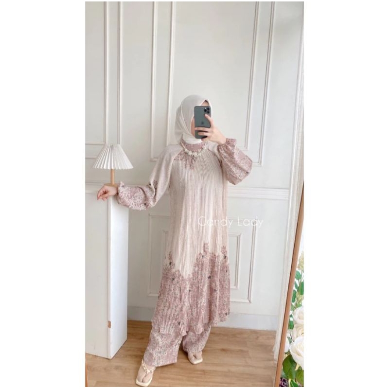 CANDY LADY SETELAN CELANA MOTIF - ALAYA LONG SETCEL