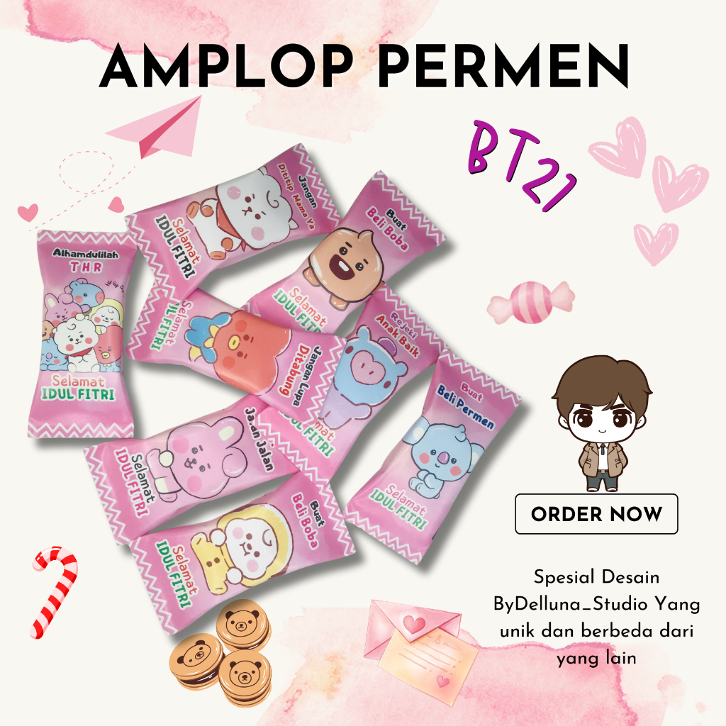 

Amplop Lebaran Kpop Bt21 Bts Anime Kartun Lucu Aesthetic Amplop Permen Unik Viral Angpao Hari Raya Gemes Gemoy Murah Berkualitas