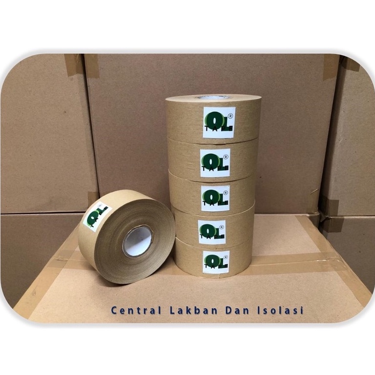 Terbaru Gummed Tape  Lakban Air Ukuran  48 mm x 82 Yards