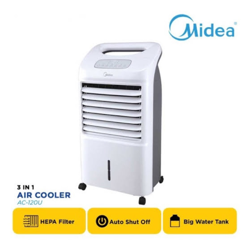 MIDEA Air Cooler Midea 3in1 Midea AC120-U Midea Penyejuk Ruangan 7 Liter HEPA Filter