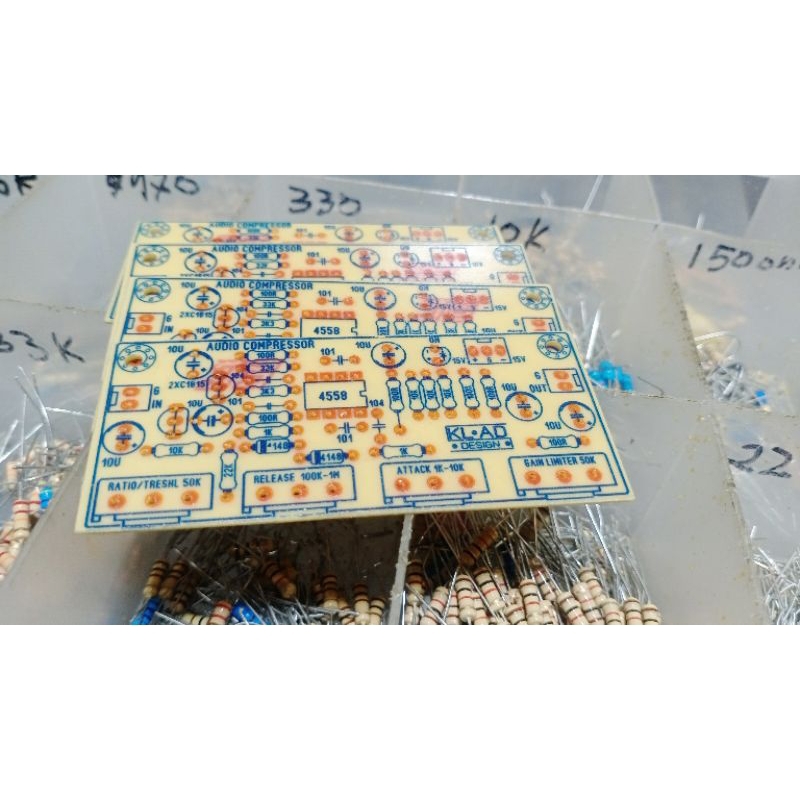 pcb audio compressor limiter suply simetris