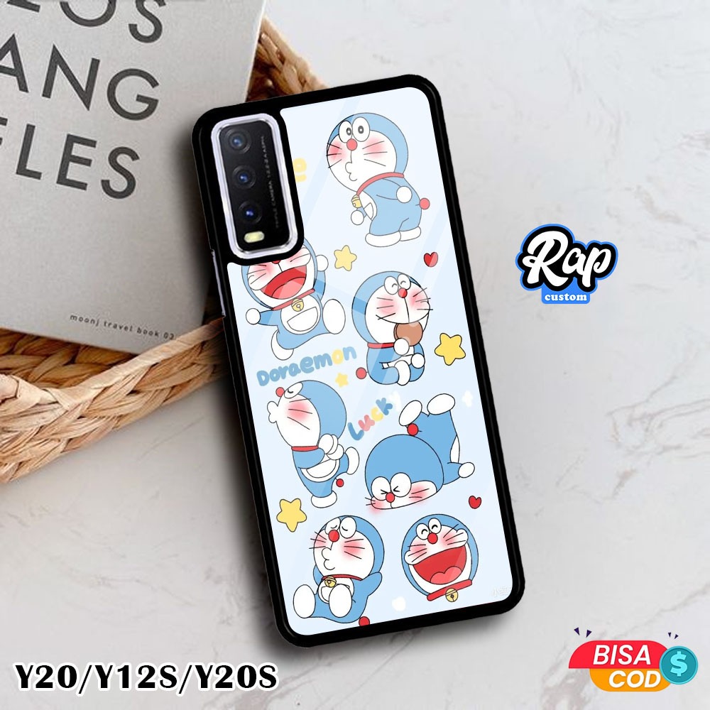 COD Case VIVO Y20 Y12S Y20S Terbaru Fashion Case Gambar Motif Doraemon Lucu Aesthetic Casing Hp Case