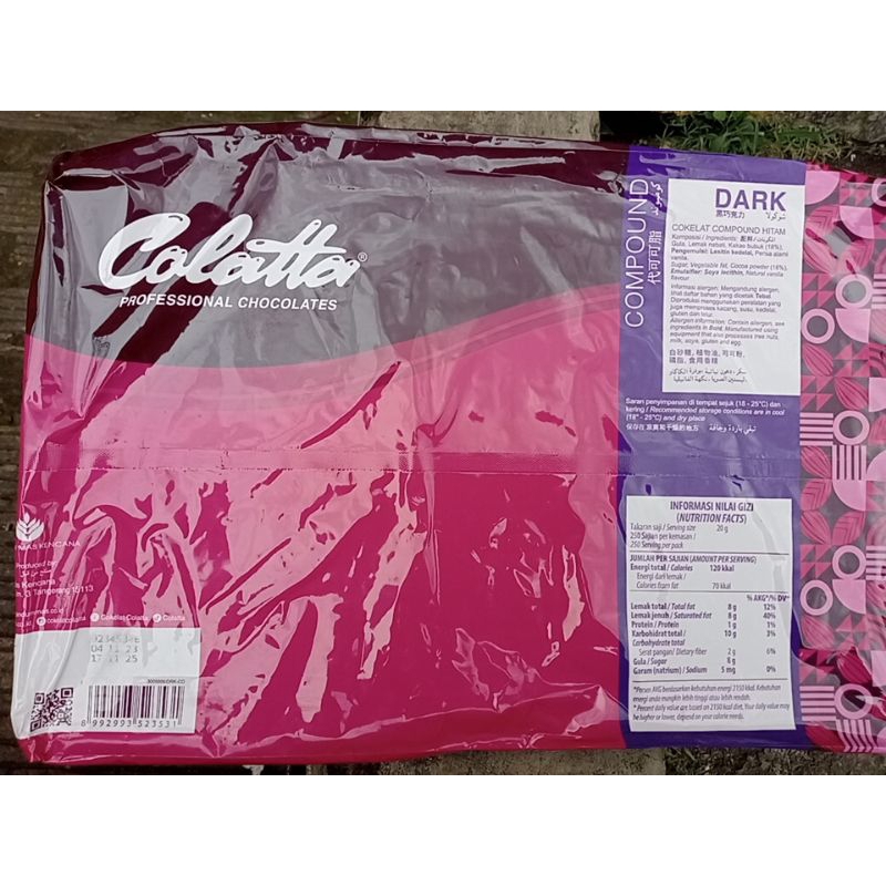 

coklat blok colatta dark 5kg