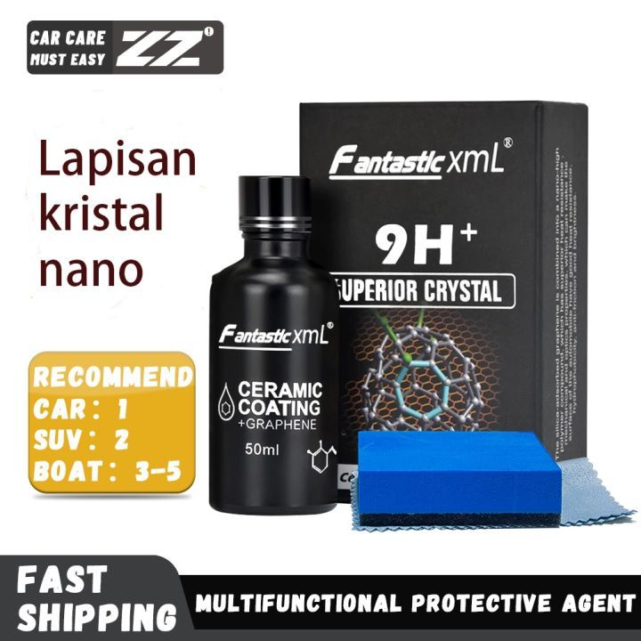 Nano Ceramic Coating Mobil /50ml 9H Scratch Resistance Crystal Nano Ceramic Coating Untuk Cat Metali