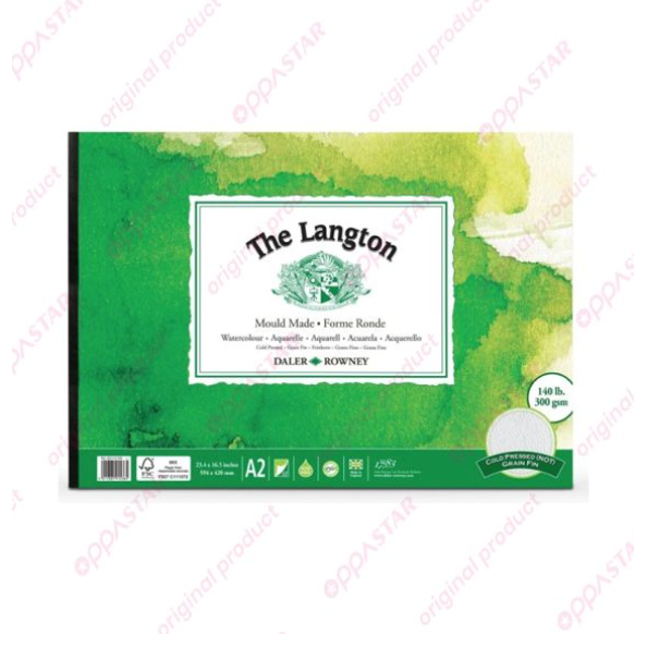 

Kertas Watercolour Daler Rowney The Langton CP 403312200 A2 - PAD