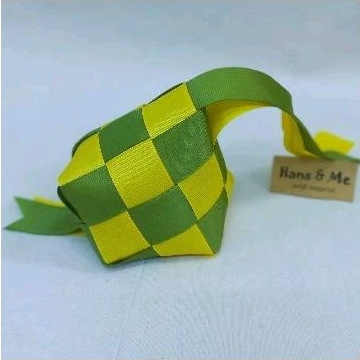 

Hiasan Idul Fitri Ketupat Pita Grossgrain 10cm
