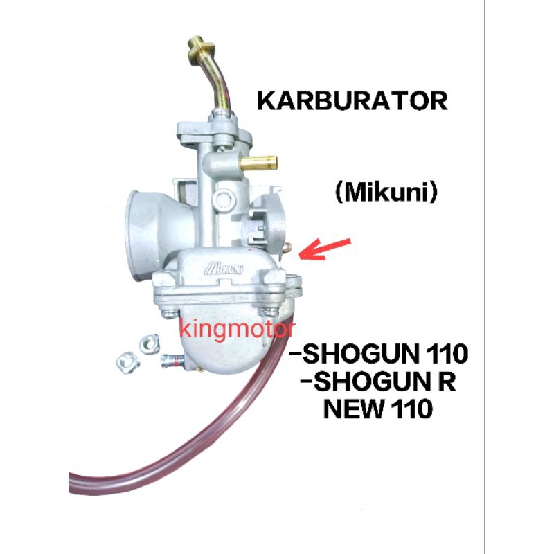 KARBURATOR KARBU QS SHOGUN 110 SHOGUN R NEW 110 KUALITAS SUPER