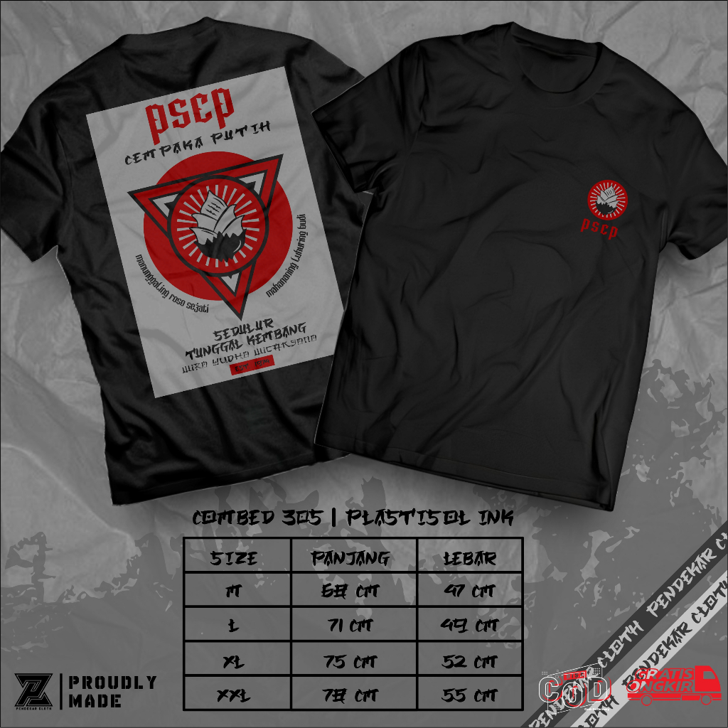 Kaos PSCP Cempaka Putih Viral Japan Edition Combed 30s