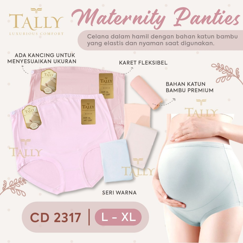 TALLY - CD HAMIL 2317 CELANA DALAM IBU HAMIL KATUN BAMBU PREMIUM